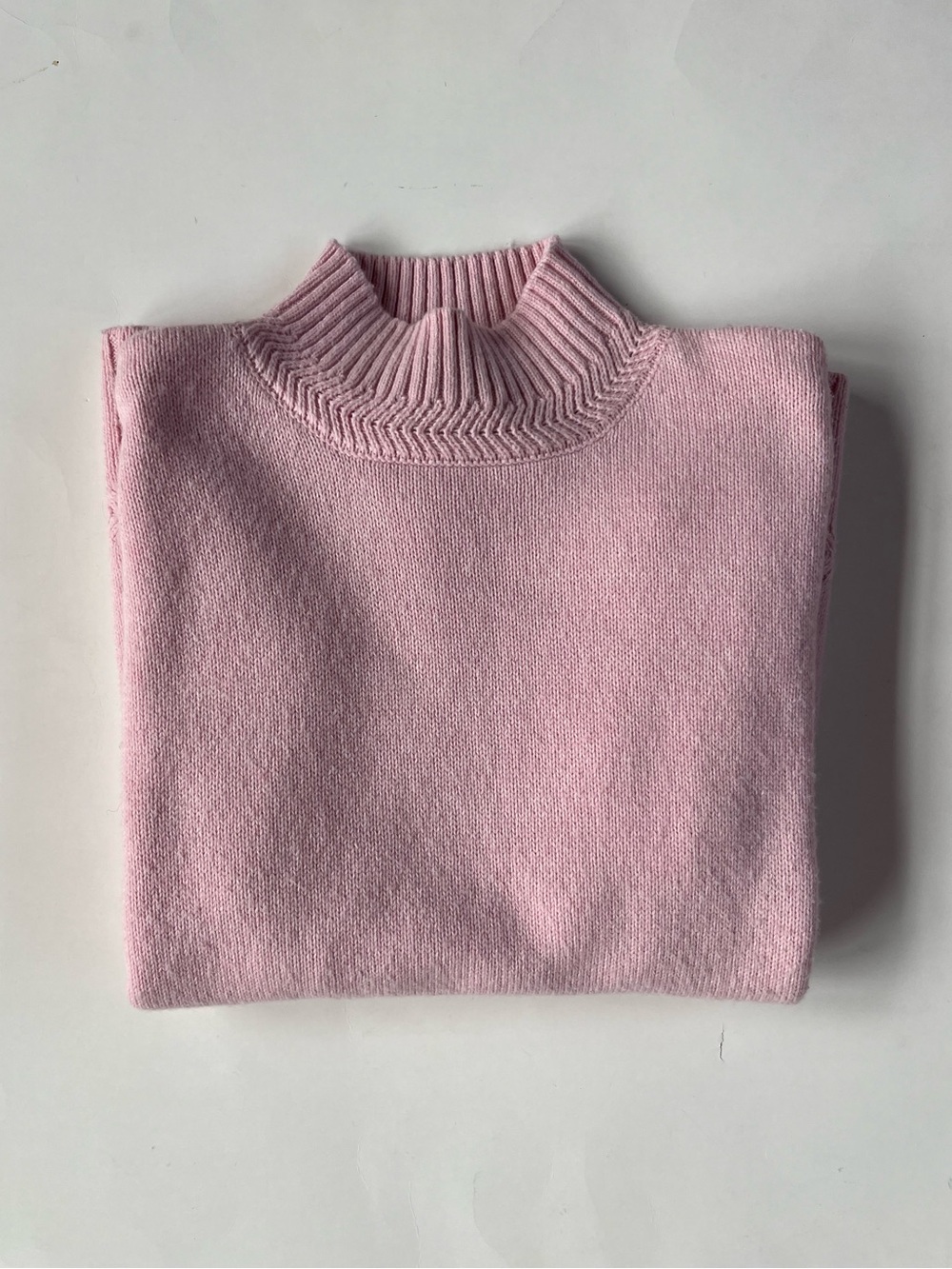 TAHARI Pink Mock Neck Sweater, Size Small